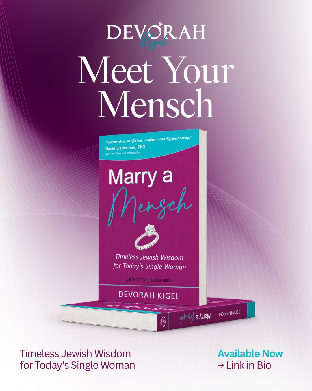 Meet Your Mensch: Marry a Mensch, Timeless Jewish Wisdom for Today's Single Woman, by Devorah Kigel